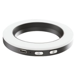 Yashica Anillo de Luz LED con Adaptador 49mm | anillo de luz led | anillo de luz fotografia | anillo de luz para objetivo 49mm