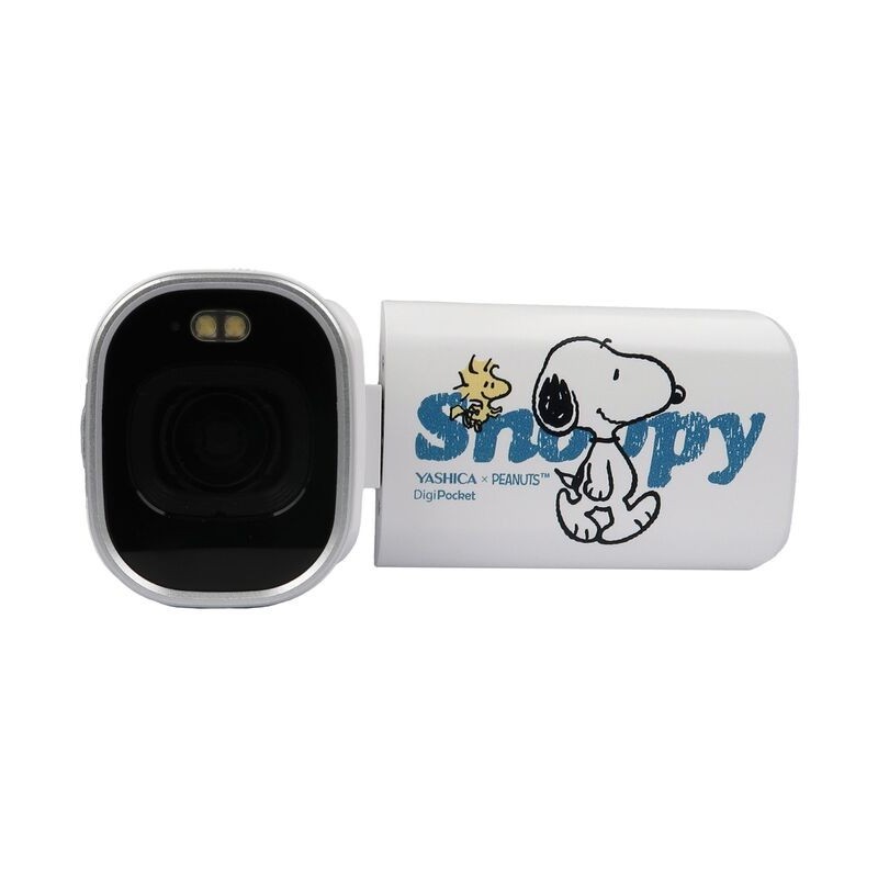Yashica x Peanuts Digipocket Videocámara Blanca | videocamara digital compacta | videocamara de bolsillo