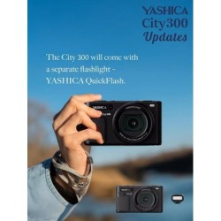 Yashica City 300 Cámara 50MP Negra con Quickflash | camara digital compacta | camara compacta 50mp