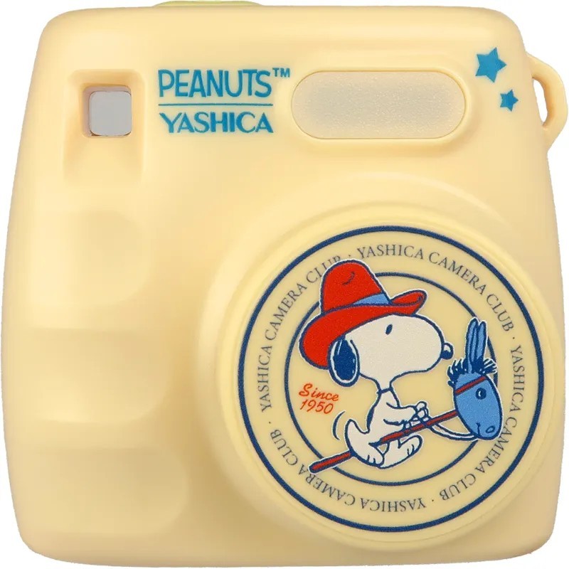 Yashica x Peanuts Mini Cámara Digital Crema Snoopy World | camara digital compacta | camara mini snoopy