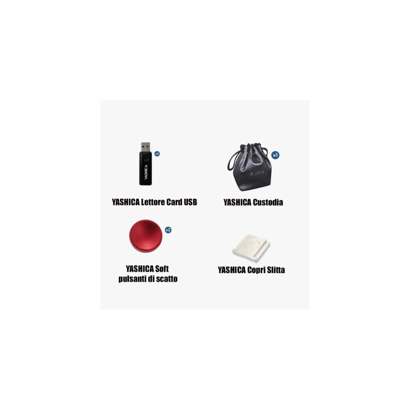 Yashica Kit de Accesorios para Cámaras FX-D | kit accesorios camara | kit accesorios fx-d