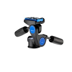 Benro Rótula de 3 Ejes HD2A Compatible Arca | Rótula panorámica profesional con controles independientes y placa Arca Swiss