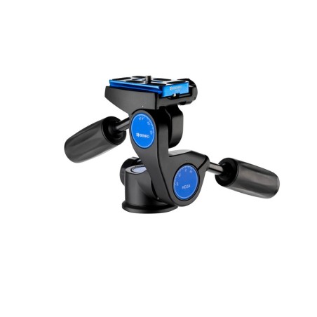 Benro Rótula de 3 Ejes HD2A Compatible Arca | Rótula panorámica profesional con controles independientes y placa Arca Swiss