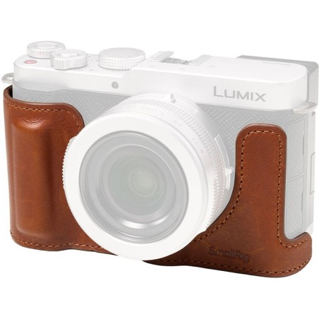 SmallRig 5699 Half Case Funda Piel Panasonic Lumix L10 Marrón | funda piel cámara | half case lumix l10