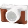SmallRig 5699 Half Case Funda Piel Panasonic Lumix L10 Marrón | funda piel cámara | half case lumix l10