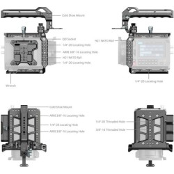 SmallRig 5281 Cage Kit Blackmagic Pyxis 6K 12K | cage blackmagic pyxis | cage kit pyxis 6k 12k | jaula rig blackmagic pyxis cine