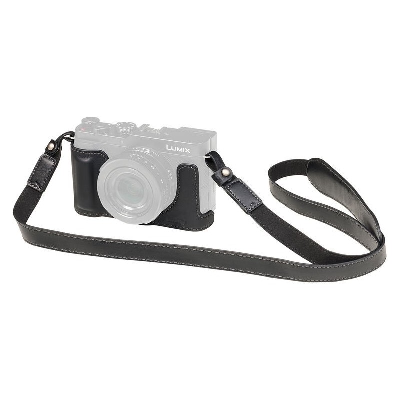 SmallRig 6274 Half Case Piel Correa Hombro Lumix L10 Negra | funda piel correa hombro | half case correa lumix l10