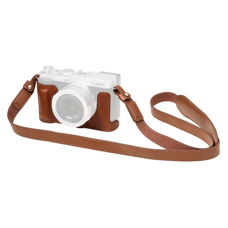 SmallRig 6275 Half Case Piel Correa Hombro Lumix L10 Marrón | funda piel correa hombro | half case correa lumix l10