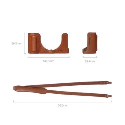 SmallRig 6275 Half Case Piel Correa Hombro Lumix L10 Marrón | funda piel correa hombro | half case correa lumix l10
