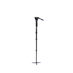 Benro Monopié A48FDS6PRO | Monopié profesional con rótula fluida S6PRO y base trípode retráctil