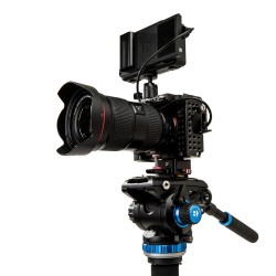 Benro Monopié A48FDS6PRO | Monopié profesional con rótula fluida S6PRO y base trípode retráctil