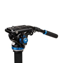 Benro Monopié A48FDS6PRO | Monopié profesional con rótula fluida S6PRO y base trípode retráctil