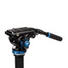Benro Monopié A48FDS6PRO | Monopié profesional con rótula fluida S6PRO y base trípode retráctil