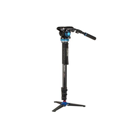 Benro Monopié A48FDS6PRO | Monopié profesional con rótula fluida S6PRO y base trípode retráctil