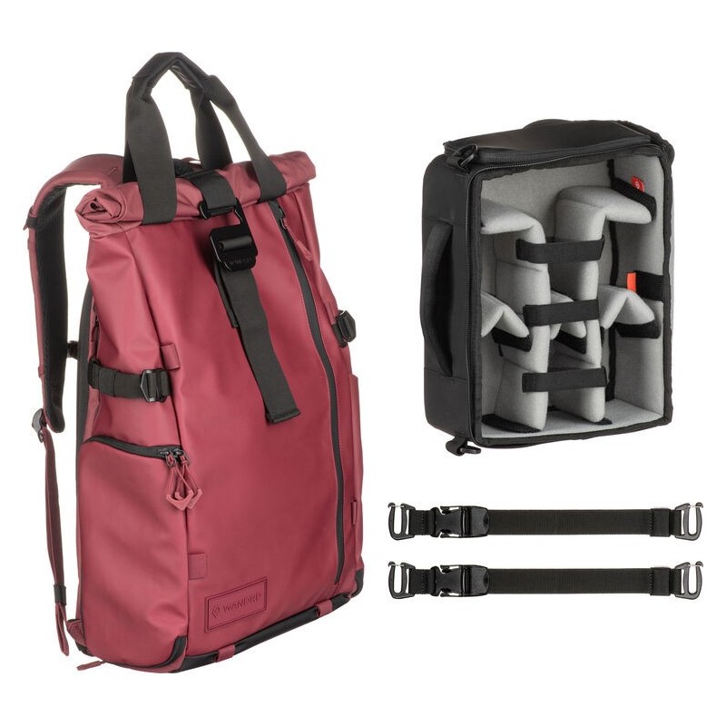 Wandrd PRVKE Photo Bundle 31L Mochila Fotográfica Rhone Burgundy | mochila fotográfica | mochila 31 litros