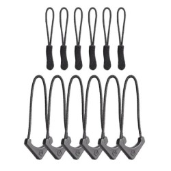 Wandrd Standard Zipper Puller Black (12x Pack) Tiradores de Cremallera | tiradores de cremallera | tiradores para mochila