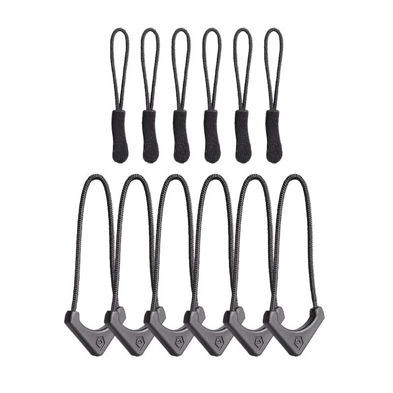 Wandrd Standard Zipper Puller Black (12x Pack) Tiradores de Cremallera | tiradores de cremallera | tiradores para mochila