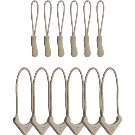Wandrd Standard Zipper Puller Yuma Tan (12x Pack) Tiradores de Cremallera | tiradores de cremallera | tiradores para mochila