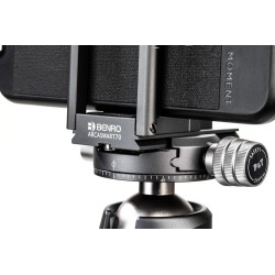 Benro Placa Rápida ArcaSmart 70 | Placa rápida tipo Arca Swiss con soporte para smartphone