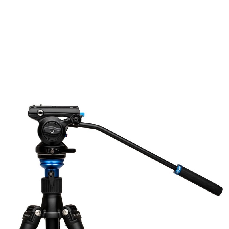 Benro Rótula S4 PRO | Rótula de vídeo fluida profesional con base plana y control de fricción