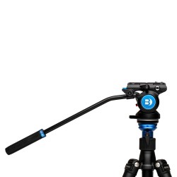 Benro Rótula S4 PRO | Rótula de vídeo fluida profesional con base plana y control de fricción