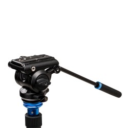 Benro Rótula S4 PRO | Rótula de vídeo fluida profesional con base plana y control de fricción