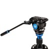 Benro Rótula S4 PRO | Rótula de vídeo fluida profesional con base plana y control de fricción