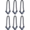 Tiradores Wandrd Worryless Azul Egeo (Pack 6) | tiradores de cremallera | tiradores de seguridad