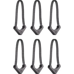 Tiradores Wandrd Worryless Negro (Pack 6) | tiradores de cremallera | tiradores de seguridad