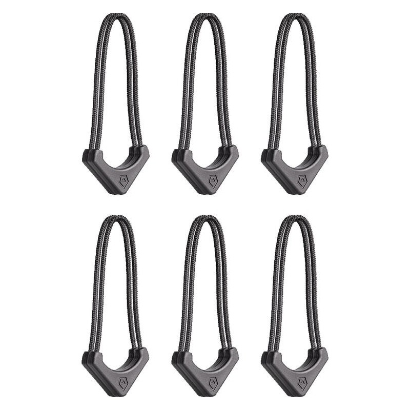 Tiradores Wandrd Worryless Negro (Pack 6) | tiradores de cremallera | tiradores de seguridad