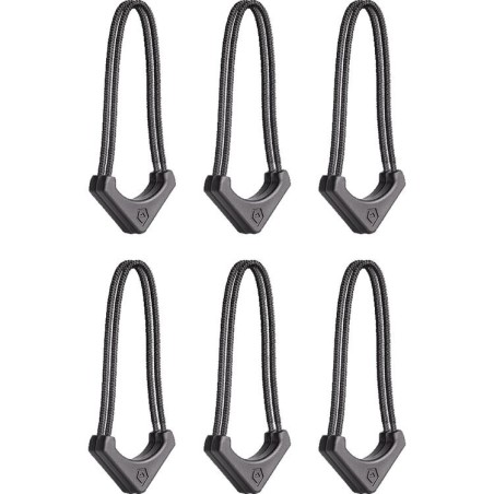 Tiradores Wandrd Worryless Negro (Pack 6) | tiradores de cremallera | tiradores de seguridad