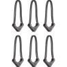 Tiradores Wandrd Worryless Negro (Pack 6) | tiradores de cremallera | tiradores de seguridad