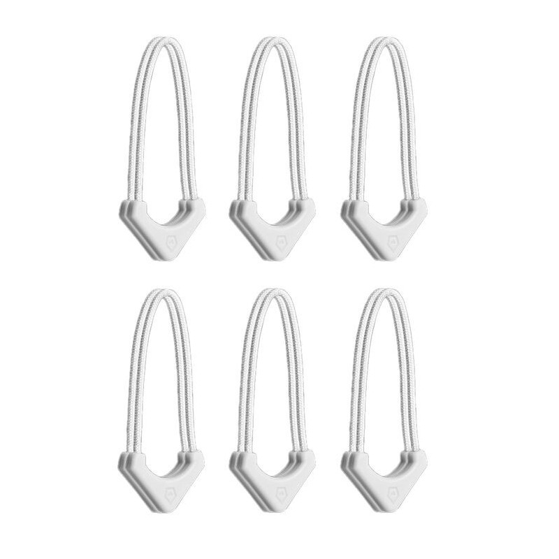Tiradores Wandrd Worryless Blanco Cloudbreak (Pack 6) | tiradores de cremallera | tiradores de seguridad