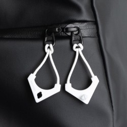 Tiradores Wandrd Worryless Blanco Cloudbreak (Pack 6) | tiradores de cremallera | tiradores de seguridad