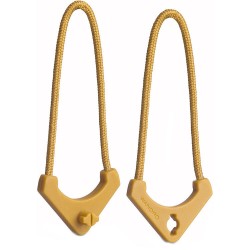 Tiradores Wandrd Worryless Amarillo Dallol (Pack 6) | tiradores de cremallera | tiradores de seguridad