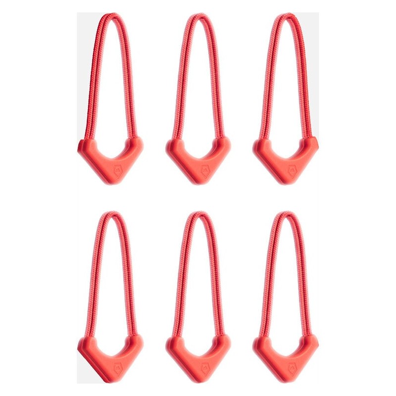 Tiradores Wandrd Worryless Rojo (Pack 6) | tiradores de cremallera | tiradores de seguridad
