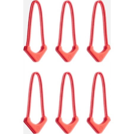 Tiradores Wandrd Worryless Rojo (Pack 6) | tiradores de cremallera | tiradores de seguridad