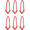 Tiradores Wandrd Worryless Rojo (Pack 6) | tiradores de cremallera | tiradores de seguridad