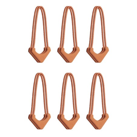 Tiradores Wandrd Worryless Naranja Sedona (Pack 6) | tiradores de cremallera | tiradores de seguridad