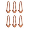 Tiradores Wandrd Worryless Naranja Sedona (Pack 6) | tiradores de cremallera | tiradores de seguridad