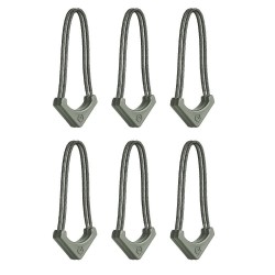 Tiradores Wandrd Worryless Verde Wasatch (Pack 6) | tiradores de cremallera | tiradores de seguridad