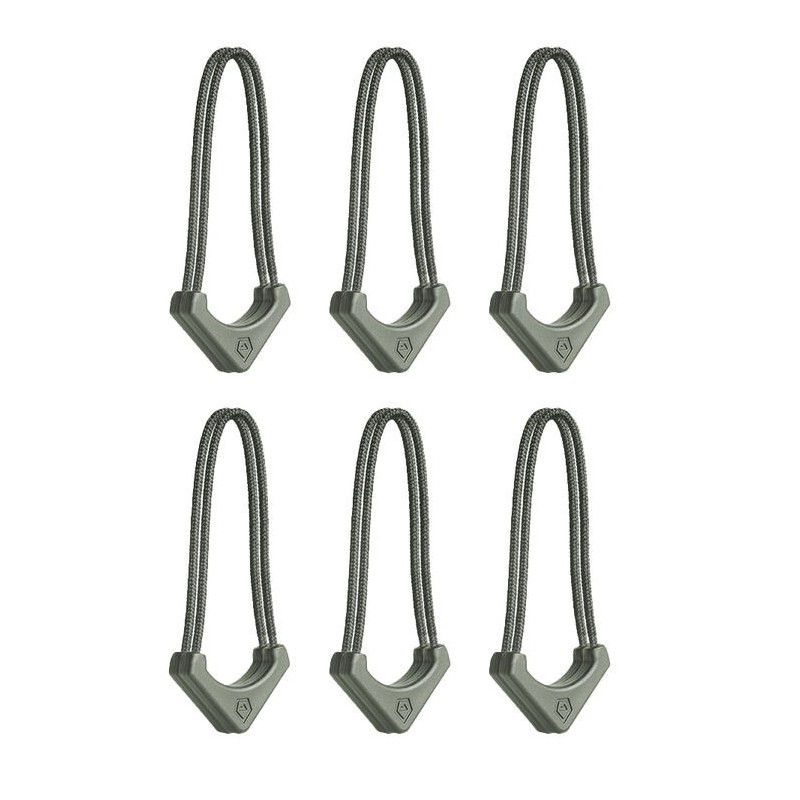 Tiradores Wandrd Worryless Verde Wasatch (Pack 6) | tiradores de cremallera | tiradores de seguridad