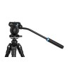 Benro Rótula S2 PRO | Rótula de vídeo fluida ligera con base plana y control de fricción