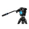 Benro Rótula S2 PRO | Rótula de vídeo fluida ligera con base plana y control de fricción