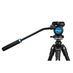 Benro Rótula S2 PRO | Rótula de vídeo fluida ligera con base plana y control de fricción