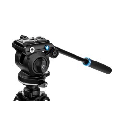 Benro Rótula S2 PRO | Rótula de vídeo fluida ligera con base plana y control de fricción