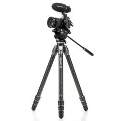 Benro Trípode Tortoise 34CLV + S4PRO | trípode de carbono | trípode compacto vídeo