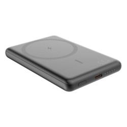 Akashi Powerbank Magnético 5000mAh | powerbank magsafe pequeño | bateria portatil magnetica compacta | powerbank inalambrico qi 