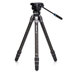 Benro Trípode Tortoise 34CLV + S4PRO | trípode de carbono | trípode compacto vídeo