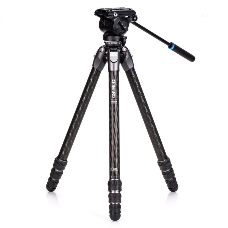 Benro Trípode Tortoise 34CLV + S4PRO | trípode de carbono | trípode compacto vídeo